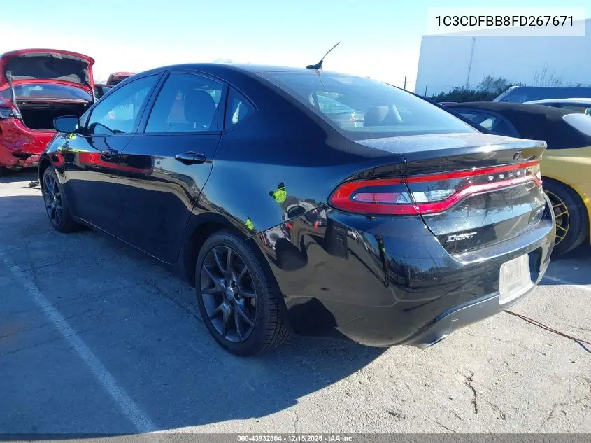 1C3CDFBB8FD267671 2015 Dodge Dart Sxt