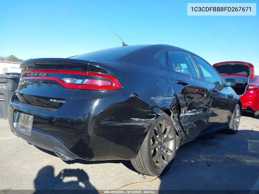 1C3CDFBB8FD267671 2015 Dodge Dart Sxt