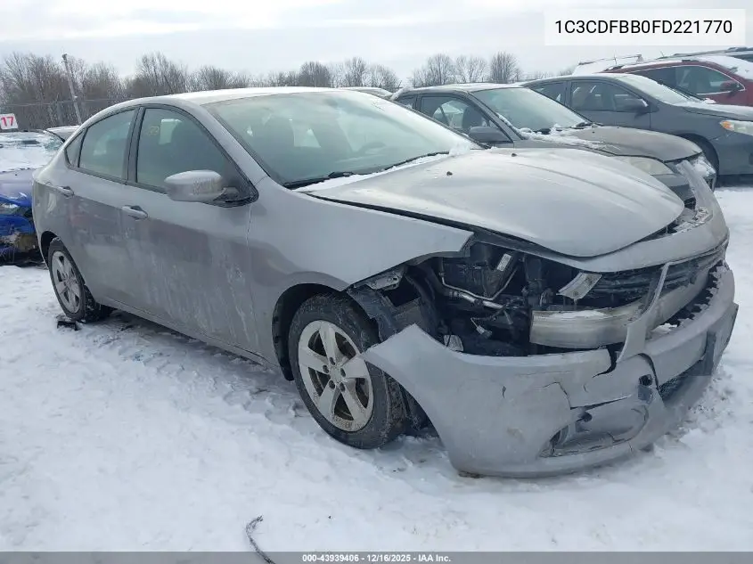 1C3CDFBB0FD221770 2015 Dodge Dart Sxt