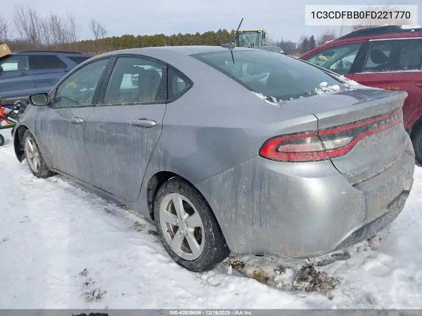 1C3CDFBB0FD221770 2015 Dodge Dart Sxt
