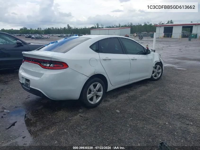 1C3CDFBB5GD613662 2016 Dodge Dart Sxt