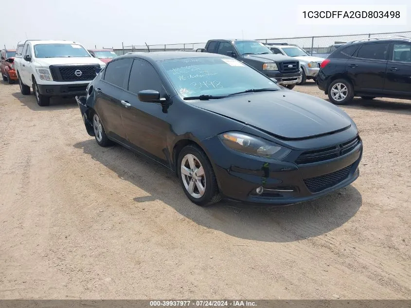 1C3CDFFA2GD803498 2016 Dodge Dart Sxt Sport Rallye