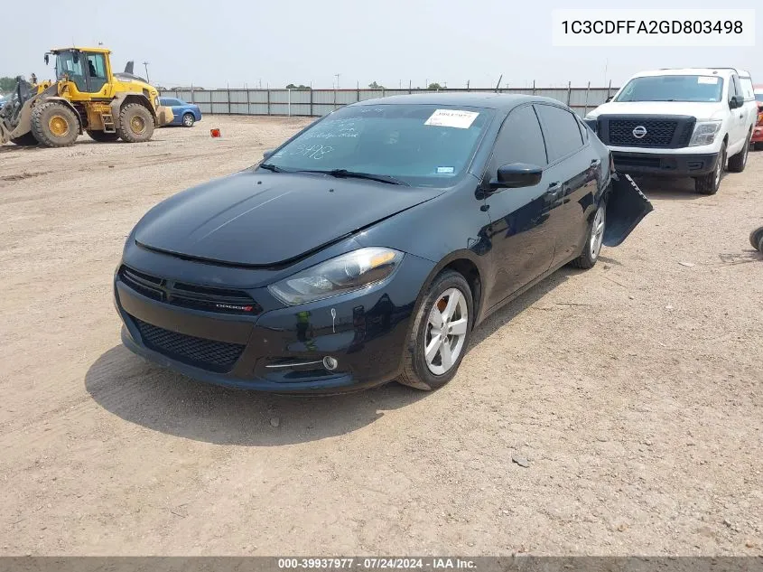 1C3CDFFA2GD803498 2016 Dodge Dart Sxt Sport Rallye