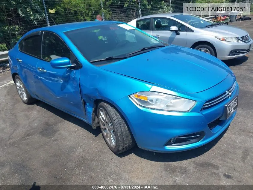 1C3CDFFA8GD817051 2016 Dodge Dart Sxt Sport