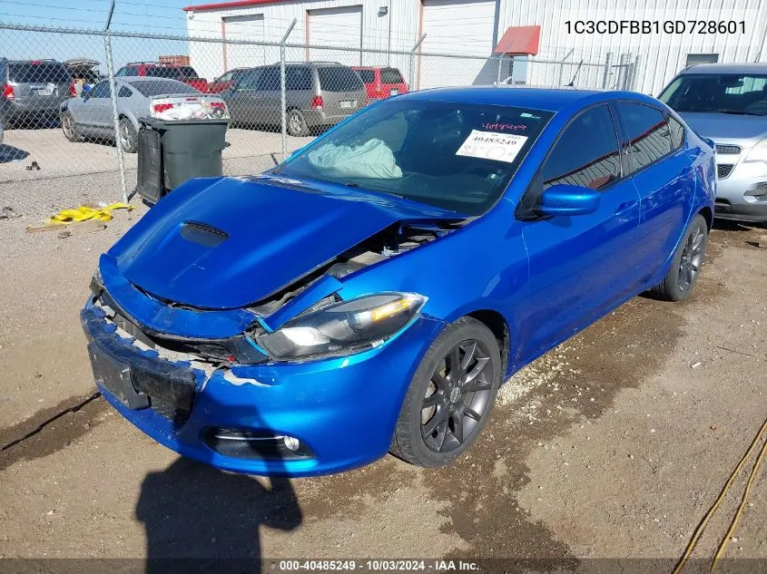 1C3CDFBB1GD728601 2016 Dodge Dart Sxt