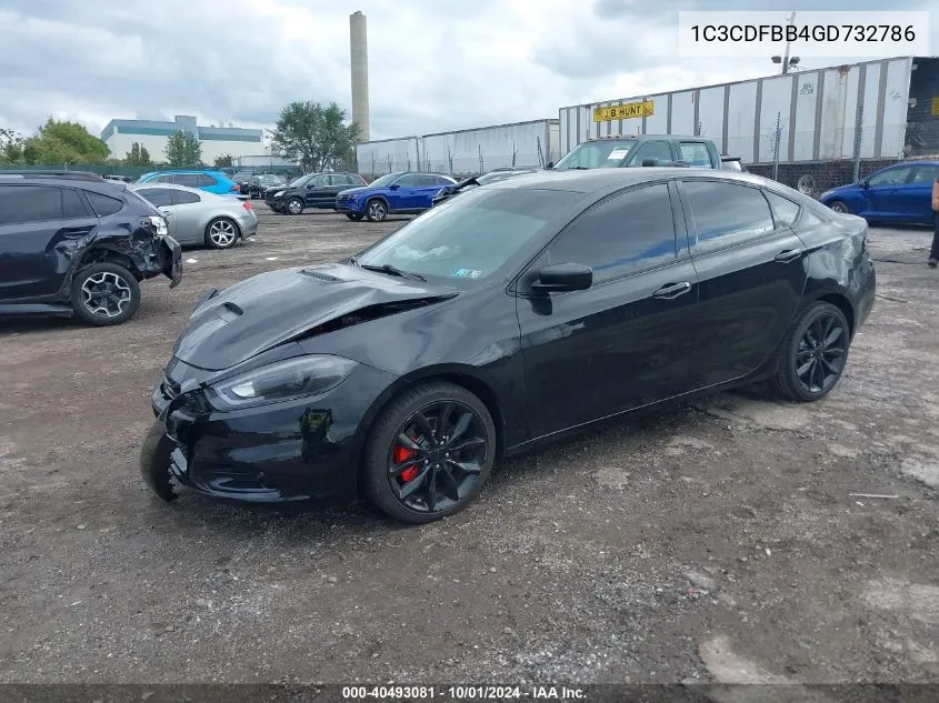 1C3CDFBB4GD732786 2016 Dodge Dart Sxt