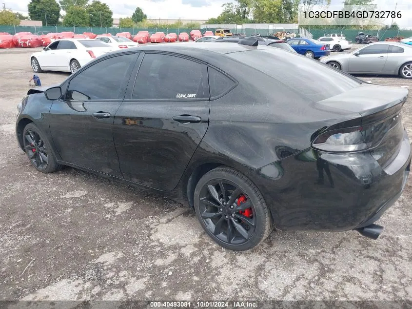 1C3CDFBB4GD732786 2016 Dodge Dart Sxt