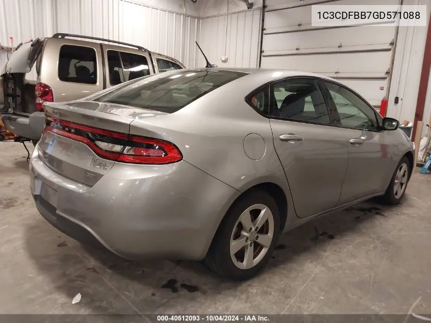 1C3CDFBB7GD571088 2016 Dodge Dart Sxt