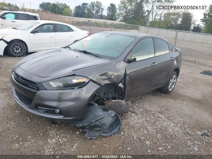 1C3CDFBBXGD506137 2016 Dodge Dart Sxt