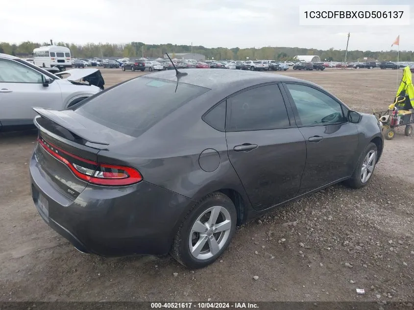 1C3CDFBBXGD506137 2016 Dodge Dart Sxt