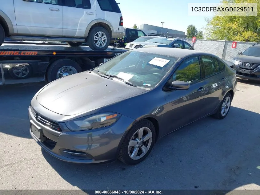 1C3CDFBAXGD629511 2016 Dodge Dart Sxt