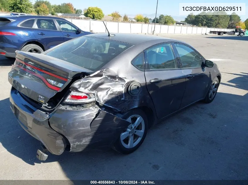 1C3CDFBAXGD629511 2016 Dodge Dart Sxt