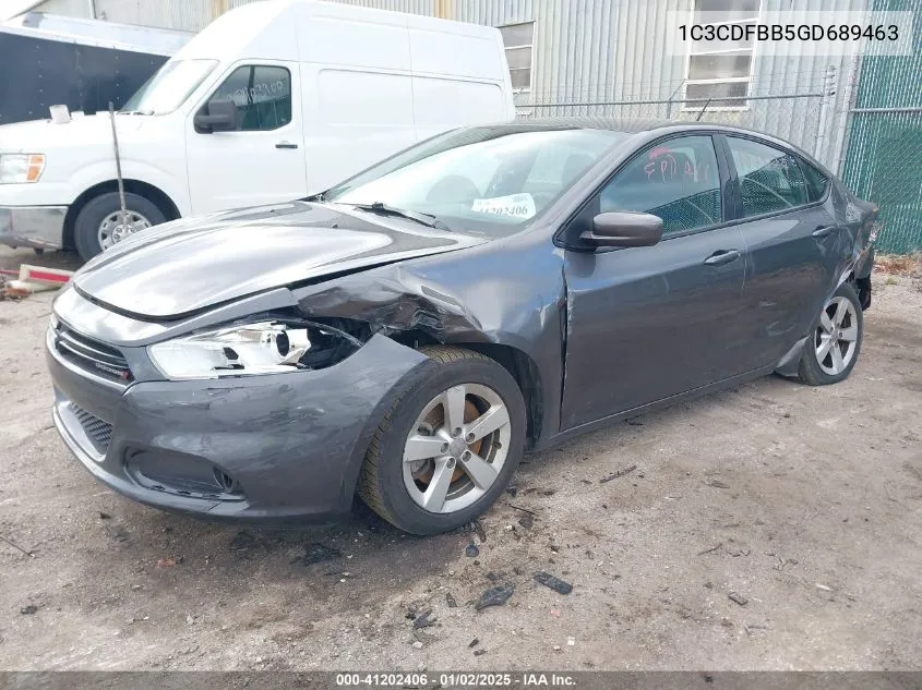 2016 Dodge Dart Sxt VIN: 1C3CDFBB5GD689463 Lot: 41202406