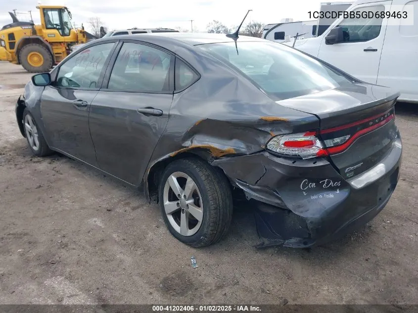 2016 Dodge Dart Sxt VIN: 1C3CDFBB5GD689463 Lot: 41202406