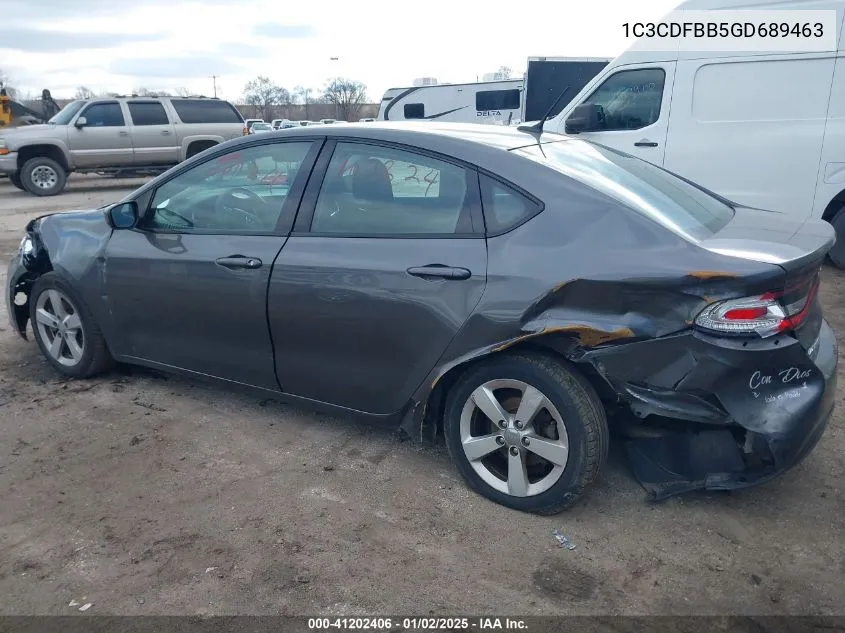 2016 Dodge Dart Sxt VIN: 1C3CDFBB5GD689463 Lot: 41202406