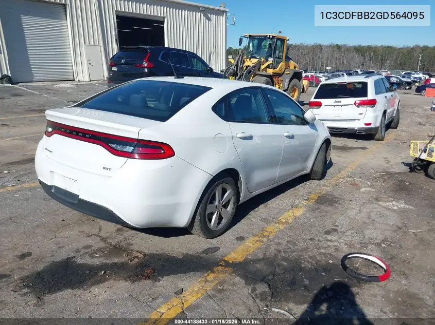 1C3CDFBB2GD564095 2016 Dodge Dart Sxt