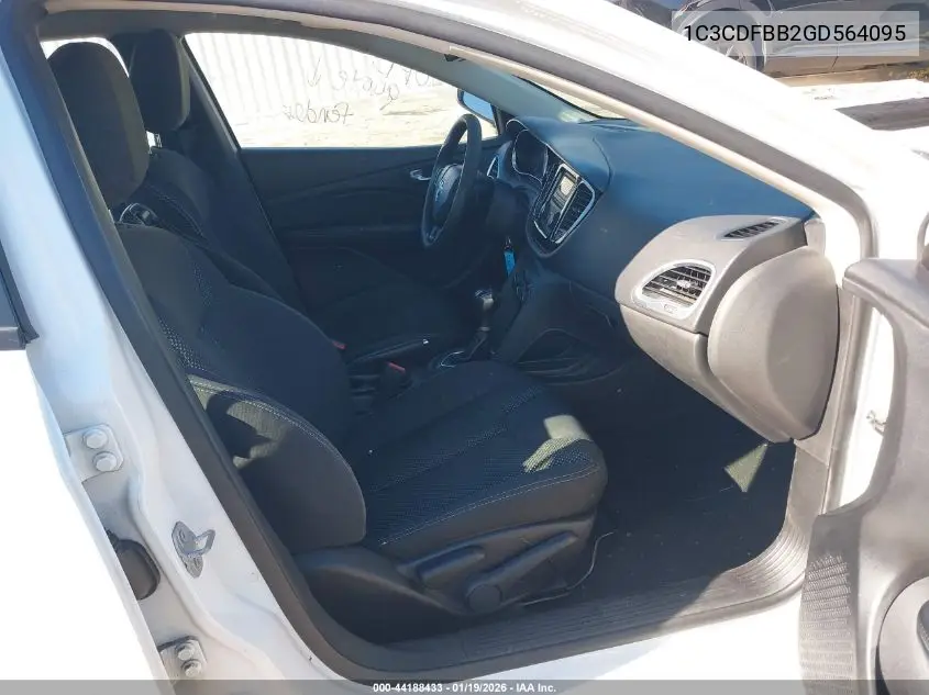 1C3CDFBB2GD564095 2016 Dodge Dart Sxt