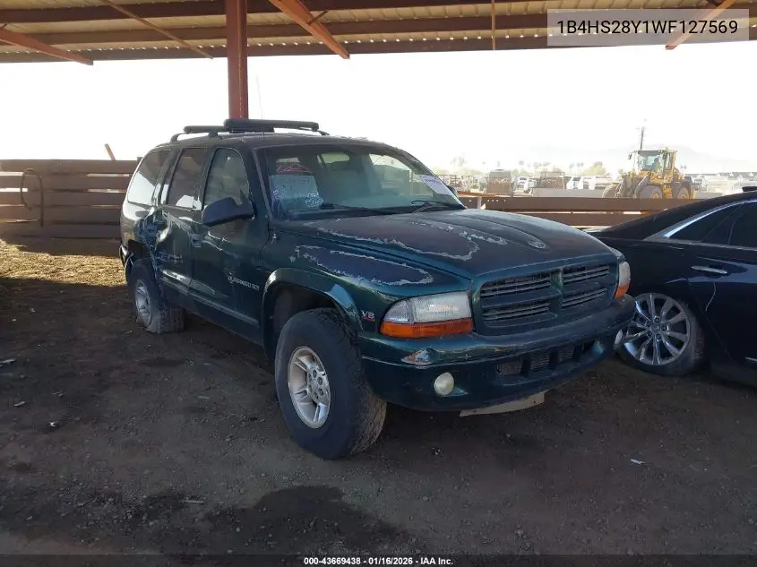 1B4HS28Y1WF127569 1998 Dodge Durango Slt