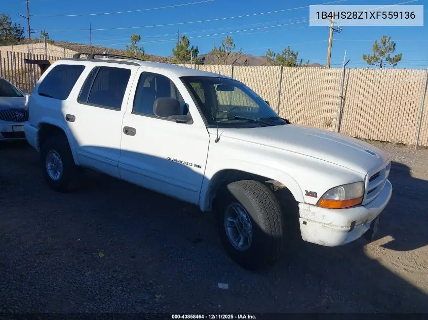 1B4HS28Z1XF559136 1999 Dodge Durango