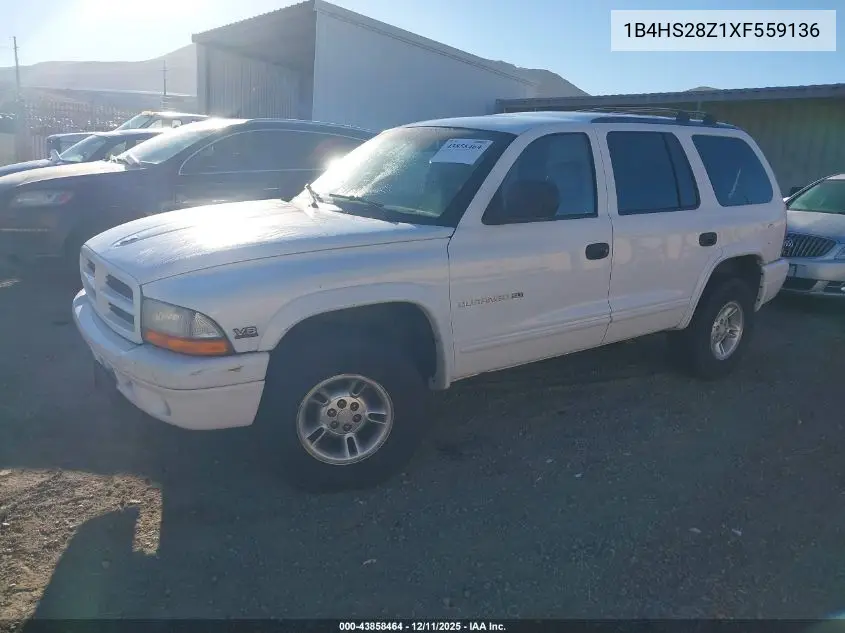 1B4HS28Z1XF559136 1999 Dodge Durango
