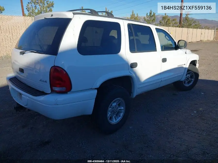 1B4HS28Z1XF559136 1999 Dodge Durango