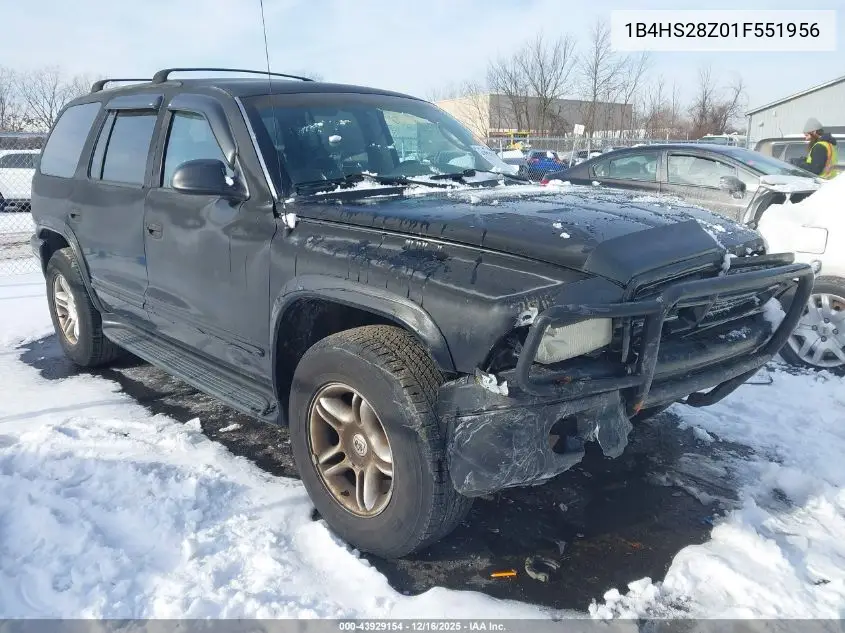 1B4HS28Z01F551956 2001 Dodge Durango Slt