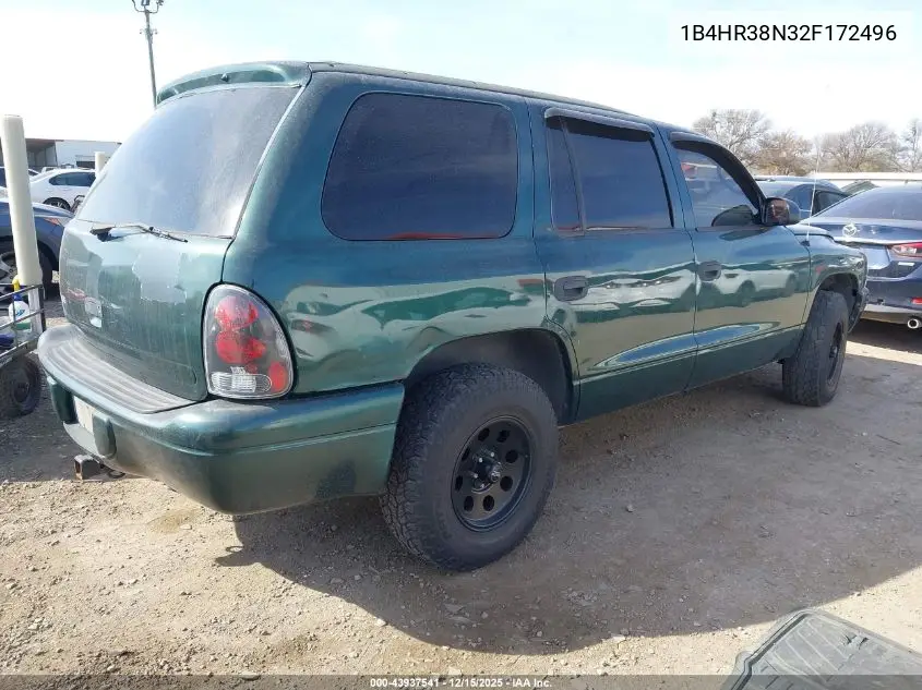 1B4HR38N32F172496 2002 Dodge Durango Sport