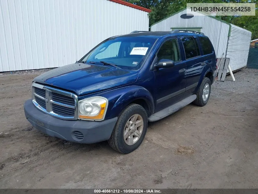 1D4HB38N45F554258 2005 Dodge Durango St