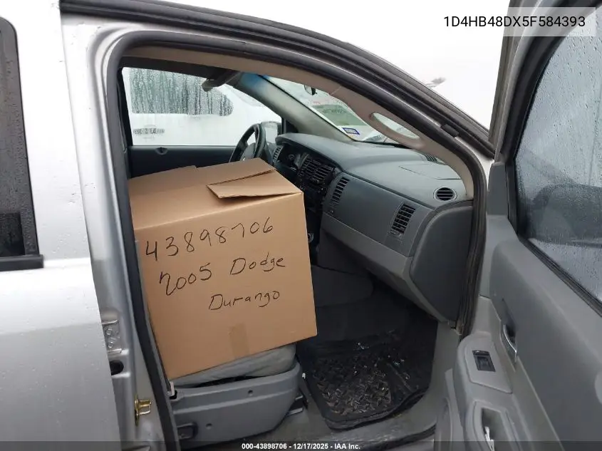 1D4HB48DX5F584393 2005 Dodge Durango Slt