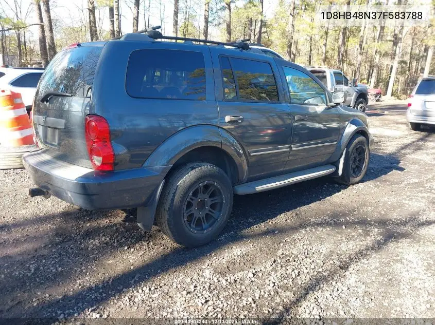 1D8HB48N37F583788 2007 Dodge Durango Slt