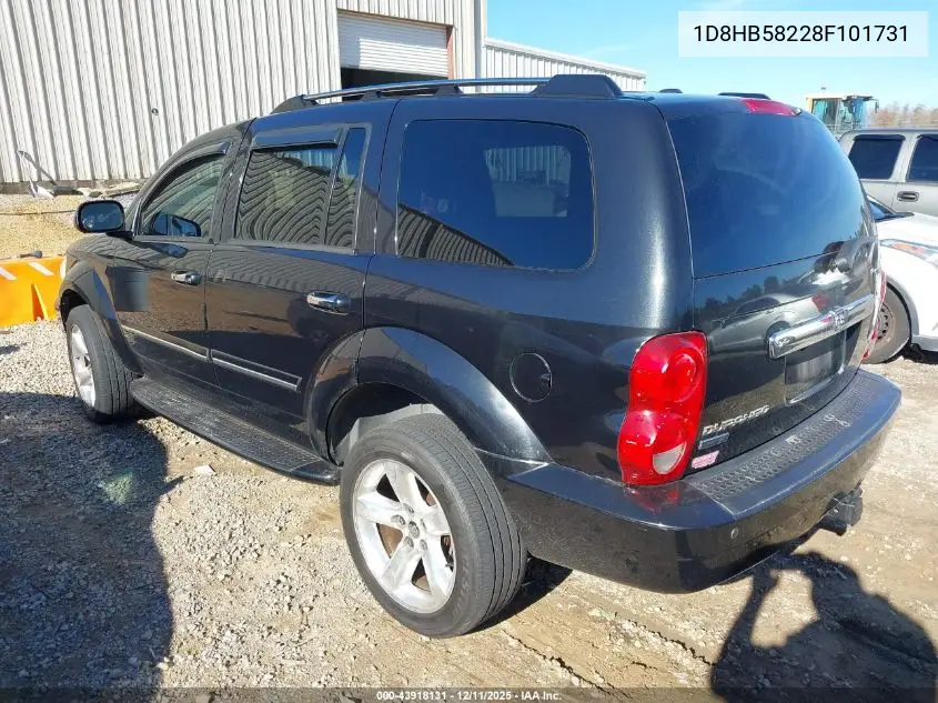 1D8HB58228F101731 2008 Dodge Durango Limited