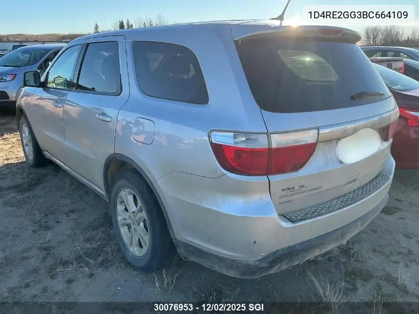 1D4RE2GG3BC664109 2011 Dodge Durango Express