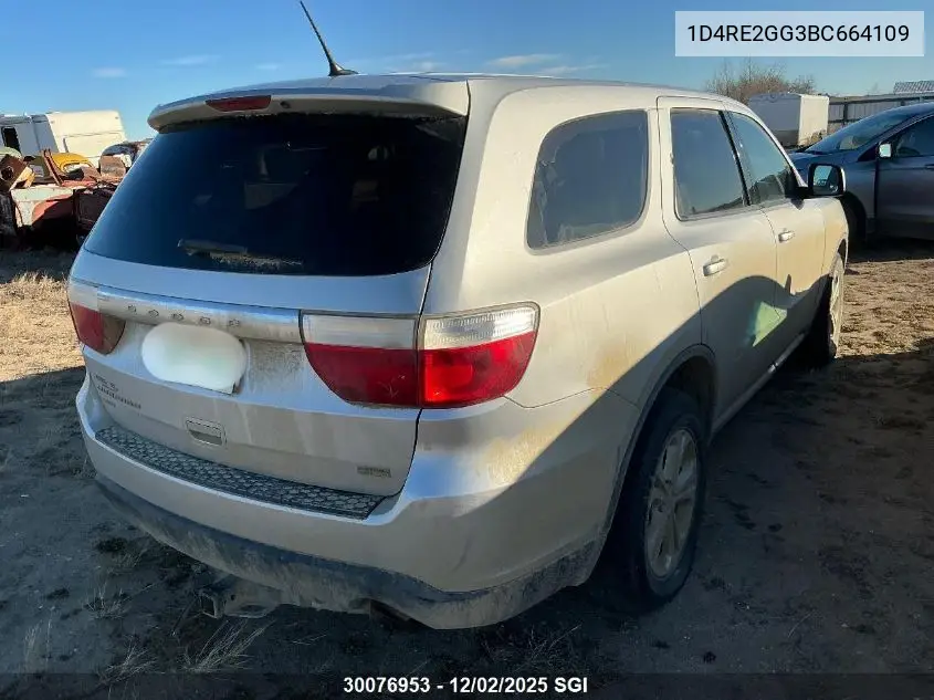 1D4RE2GG3BC664109 2011 Dodge Durango Express