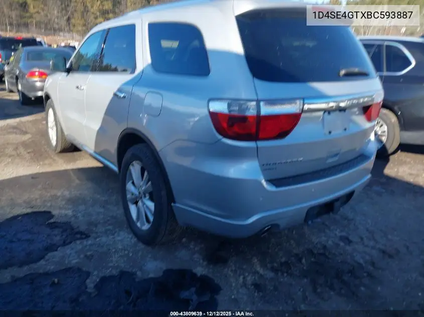 1D4SE4GTXBC593887 2011 Dodge Durango Crew