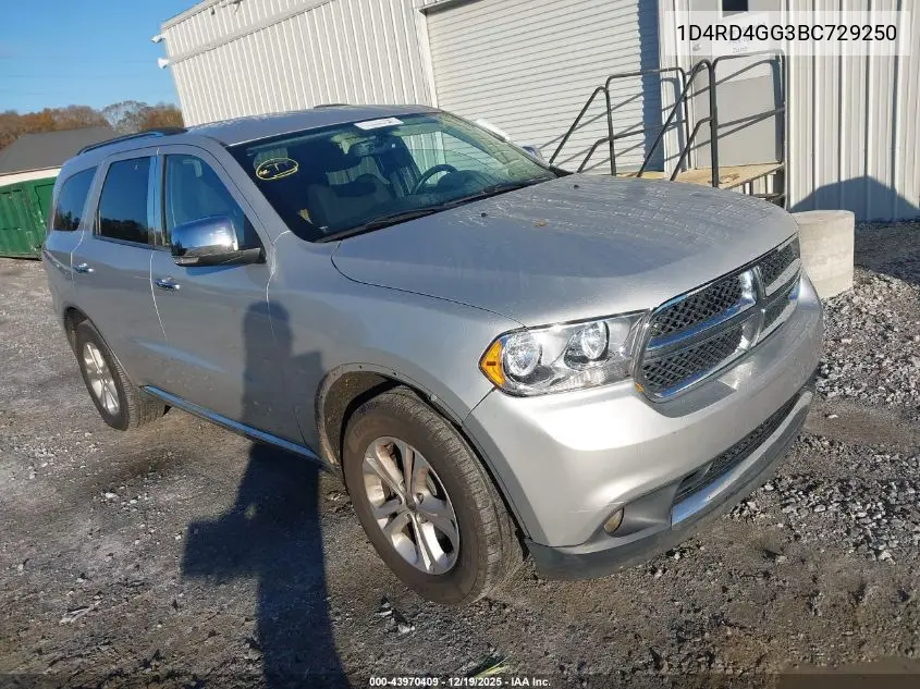 1D4RD4GG3BC729250 2011 Dodge Durango Crew