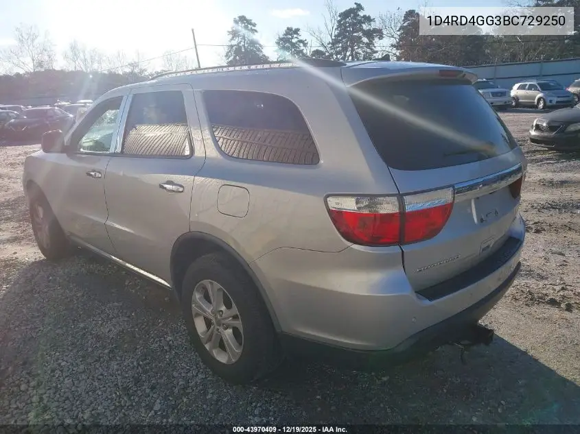 1D4RD4GG3BC729250 2011 Dodge Durango Crew