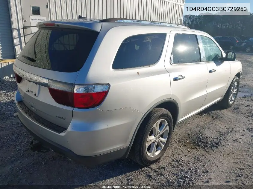 1D4RD4GG3BC729250 2011 Dodge Durango Crew