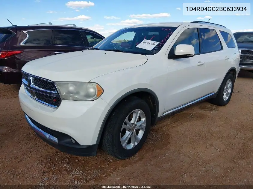 1D4RD4GG2BC633934 2011 Dodge Durango Crew