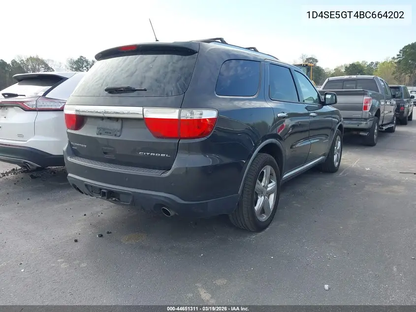 1D4SE5GT4BC664202 2011 Dodge Durango Citadel