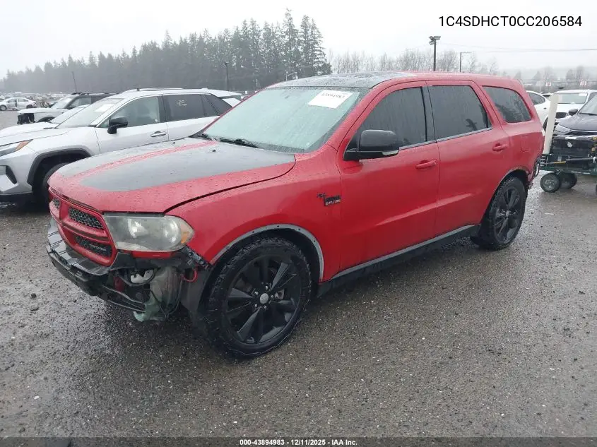 1C4SDHCT0CC206584 2012 Dodge Durango R/T