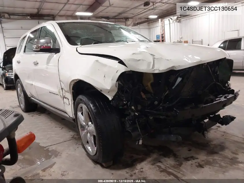 1C4SDJET3CC130654 2012 Dodge Durango Citadel