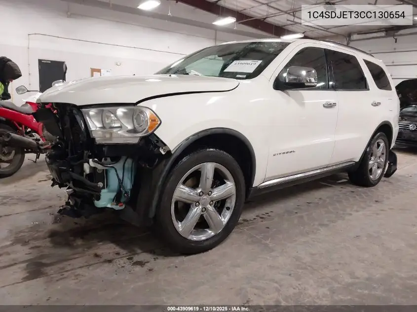 1C4SDJET3CC130654 2012 Dodge Durango Citadel