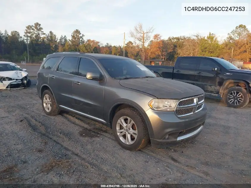 1C4RDHDG6CC247253 2012 Dodge Durango Crew