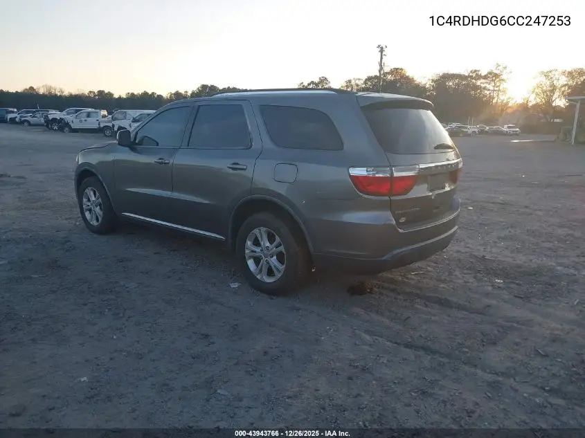 1C4RDHDG6CC247253 2012 Dodge Durango Crew