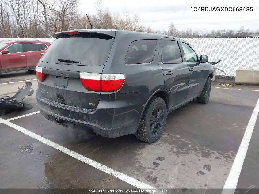1C4RDJAGXDC668485 2013 Dodge Durango Sxt