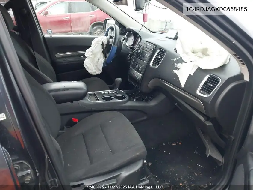1C4RDJAGXDC668485 2013 Dodge Durango Sxt