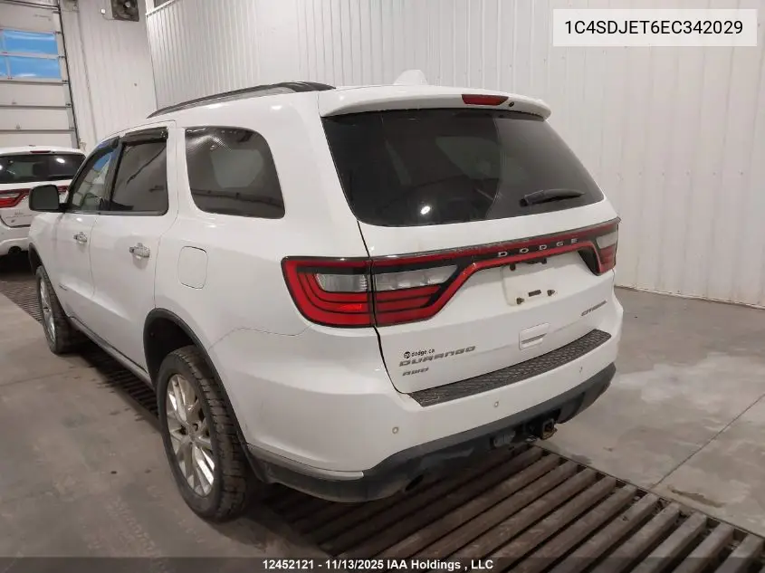 1C4SDJET6EC342029 2014 Dodge Durango Citadel