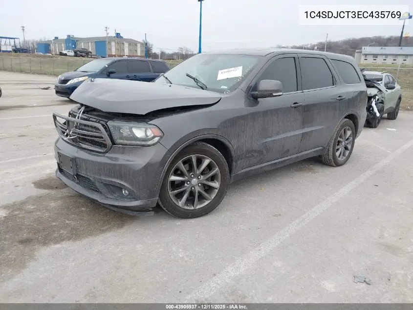 1C4SDJCT3EC435769 2014 Dodge Durango R/T