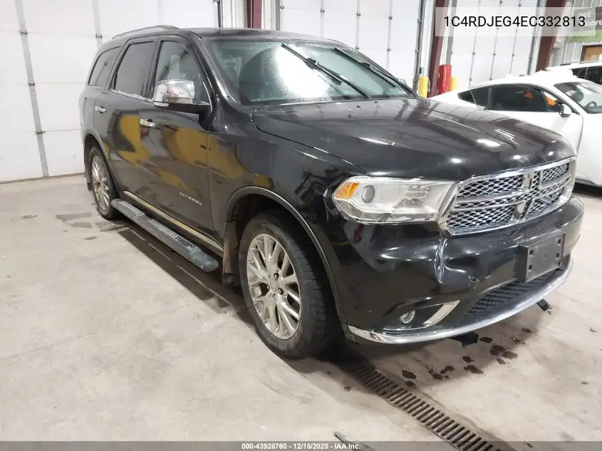 1C4RDJEG4EC332813 2014 Dodge Durango Citadel