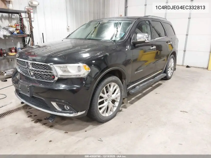 1C4RDJEG4EC332813 2014 Dodge Durango Citadel